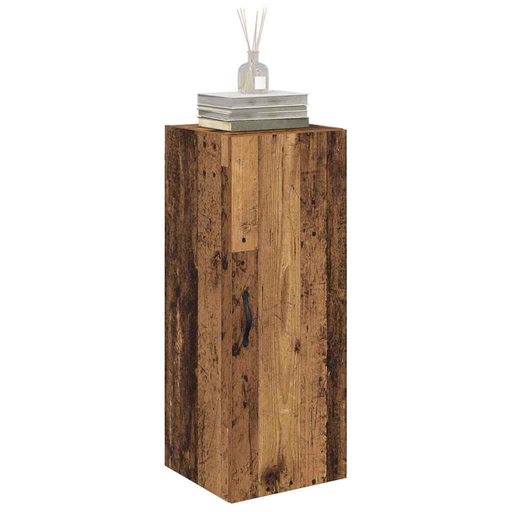 vidaXL Wandschrank Altholz 34,5 x 34 x 90 cm Holzwerkstoff