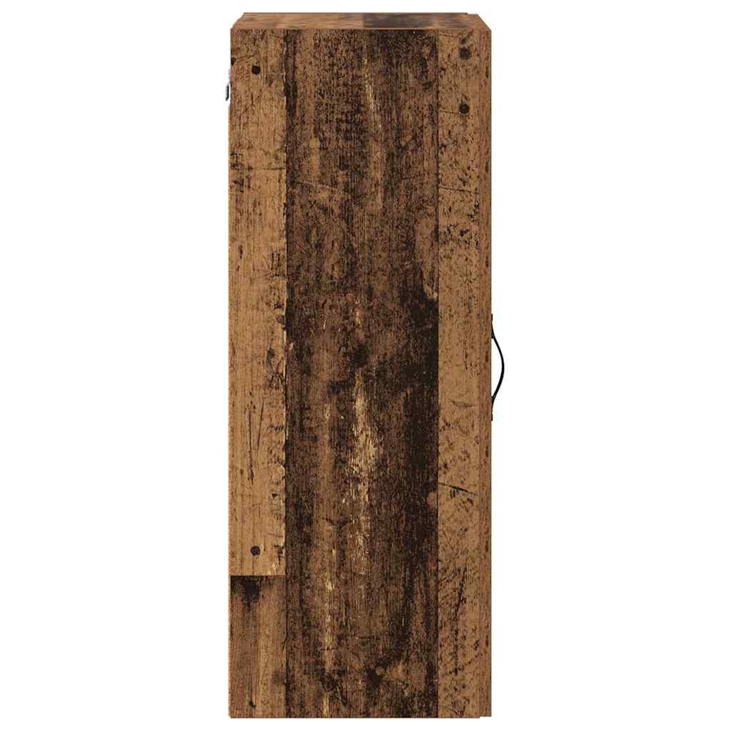 vidaXL Wandschrank Altholz 34,5 x 34 x 90 cm Holzwerkstoff