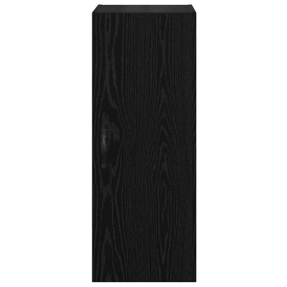 vidaXL Wandschrank Schwarz Eichen-Optik 34,5 x 34 x 90 cm