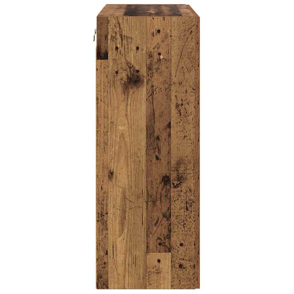 vidaXL Wandschrank Altholz 69,5 x 34 x 90 cm Holzwerkstoff