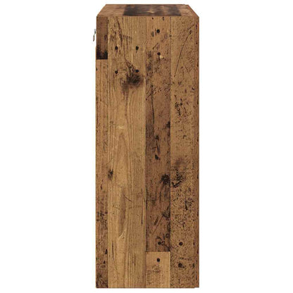 vidaXL Wandschrank Altholz 69,5 x 34 x 90 cm Holzwerkstoff