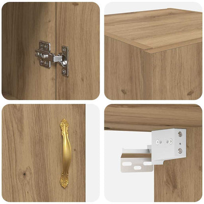 vidaXL Wandschrank Artisan-Eiche 69,5 x 34 x 90 cm Holzwerkstoff