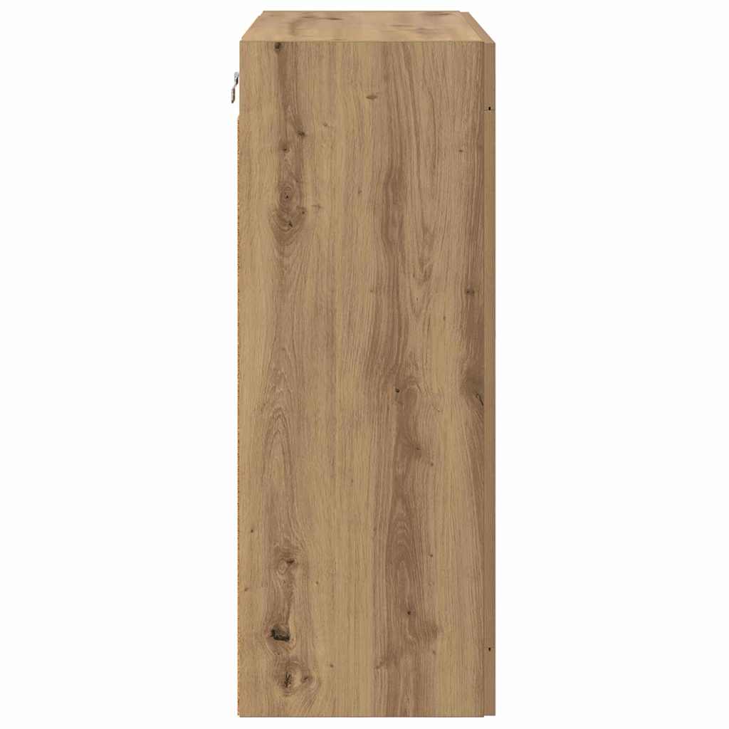 vidaXL Wandschrank Artisan-Eiche 69,5 x 34 x 90 cm Holzwerkstoff