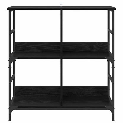 Regal Schwarz Eichen-Optik 78,5 x 33 x 82 cm Holzwerkstoff