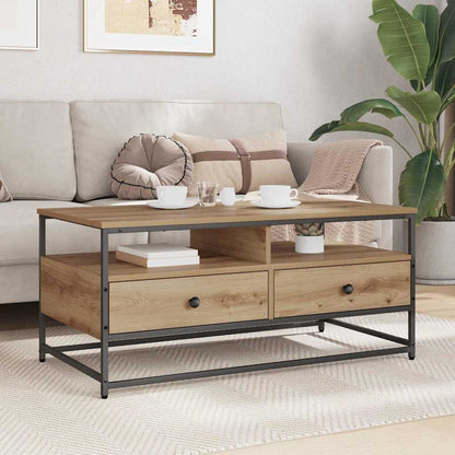 vidaXL Couchtisch Artisan-Eiche 100 x 51 x 45 cm Holzwerkstoff