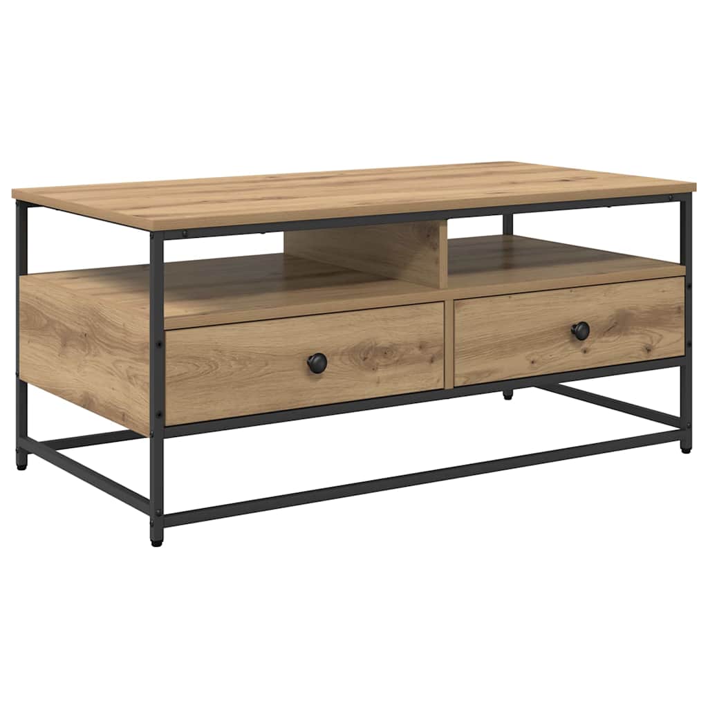 vidaXL Couchtisch Artisan-Eiche 100 x 51 x 45 cm Holzwerkstoff