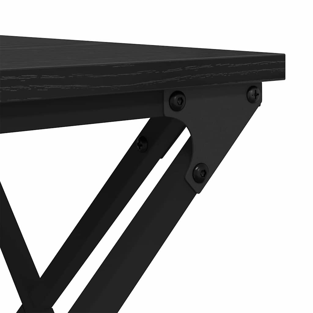 vidaXL Couchtisch Schwarz Eichen-Optik 100 x 49 x 40 cm Holzwerkstoff