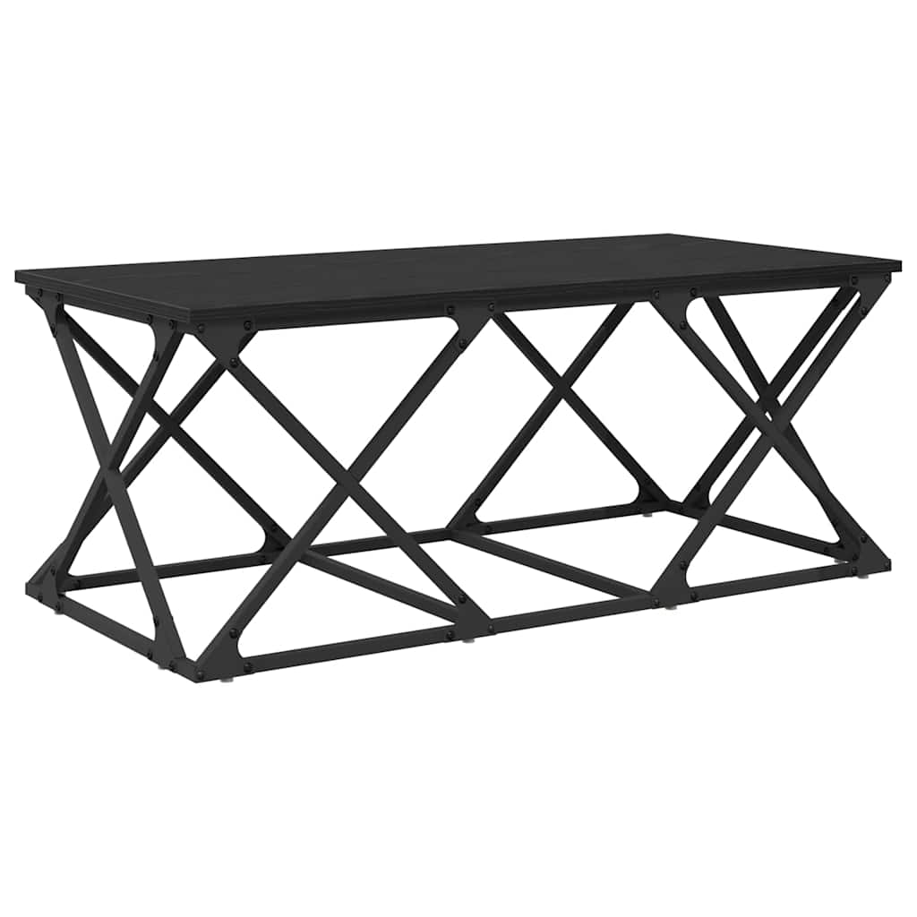 vidaXL Couchtisch Schwarz Eichen-Optik 100 x 49 x 40 cm Holzwerkstoff