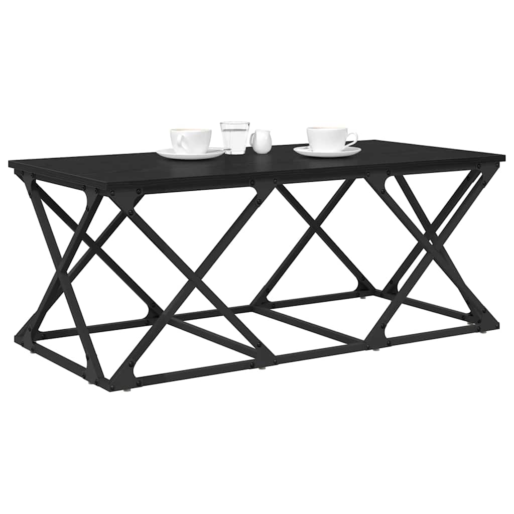 vidaXL Couchtisch Schwarz Eichen-Optik 100 x 49 x 40 cm Holzwerkstoff