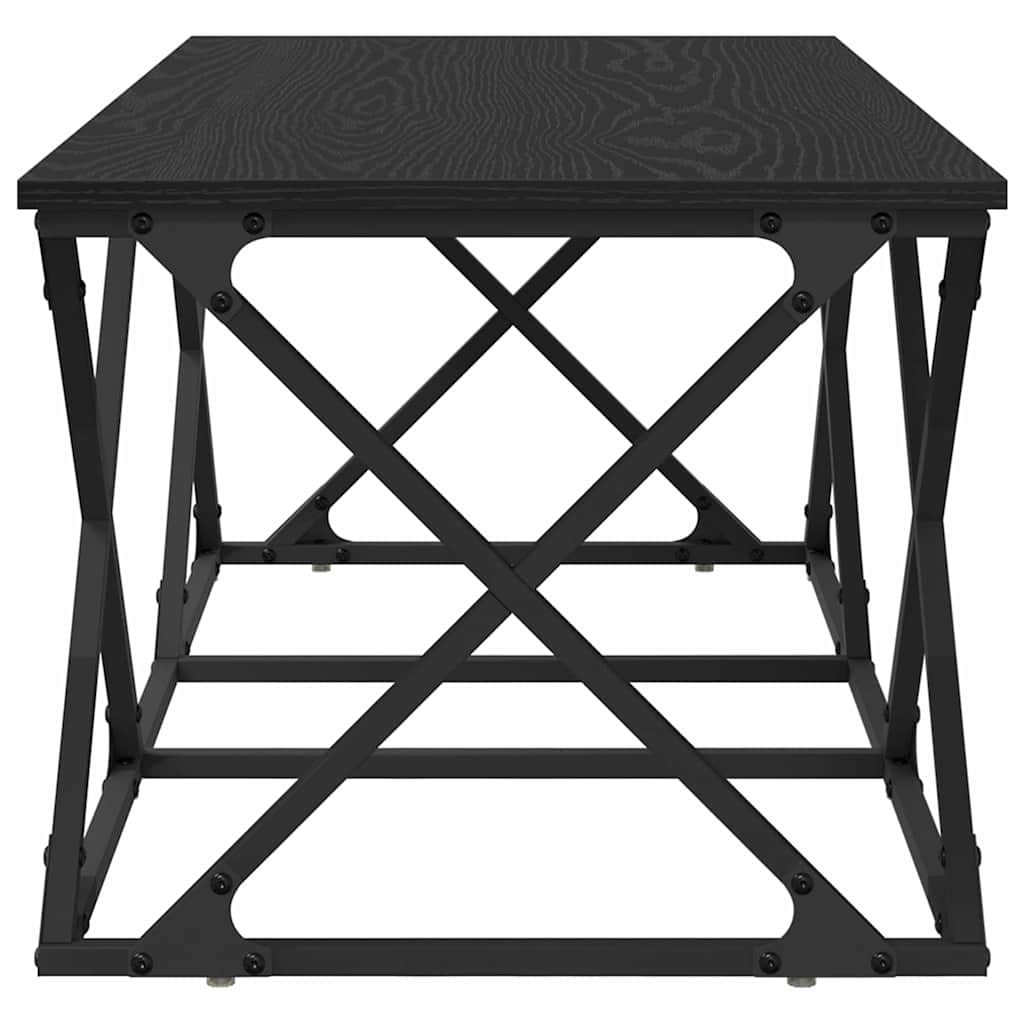 vidaXL Couchtisch Schwarz Eichen-Optik 100 x 49 x 40 cm Holzwerkstoff
