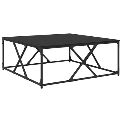 vidaXL Couchtisch Schwarz Eichen-Optik 100 x 100 x 40 cm Holzwerkstoff