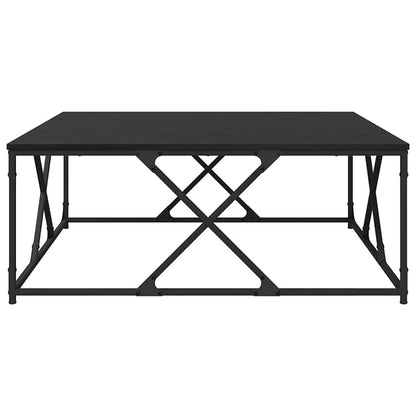 vidaXL Couchtisch Schwarz Eichen-Optik 100 x 100 x 40 cm Holzwerkstoff