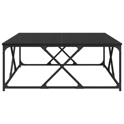vidaXL Couchtisch Schwarz Eichen-Optik 100 x 100 x 40 cm Holzwerkstoff
