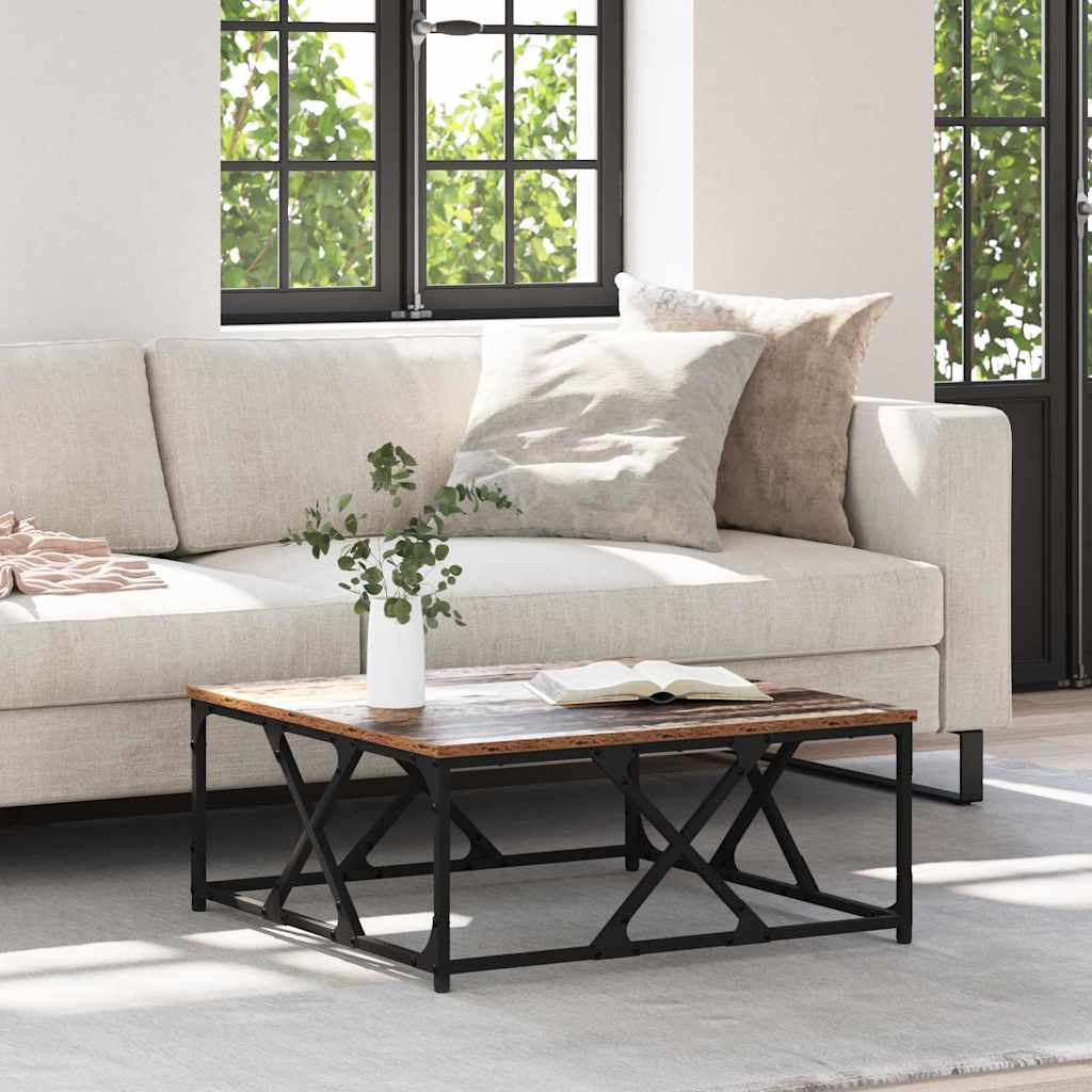 vidaXL Couchtisch Altholz 70 x 70 x 30 cm Holzwerkstoff