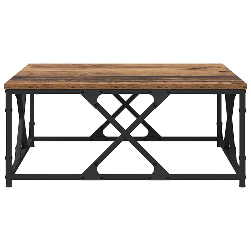vidaXL Couchtisch Altholz 70 x 70 x 30 cm Holzwerkstoff