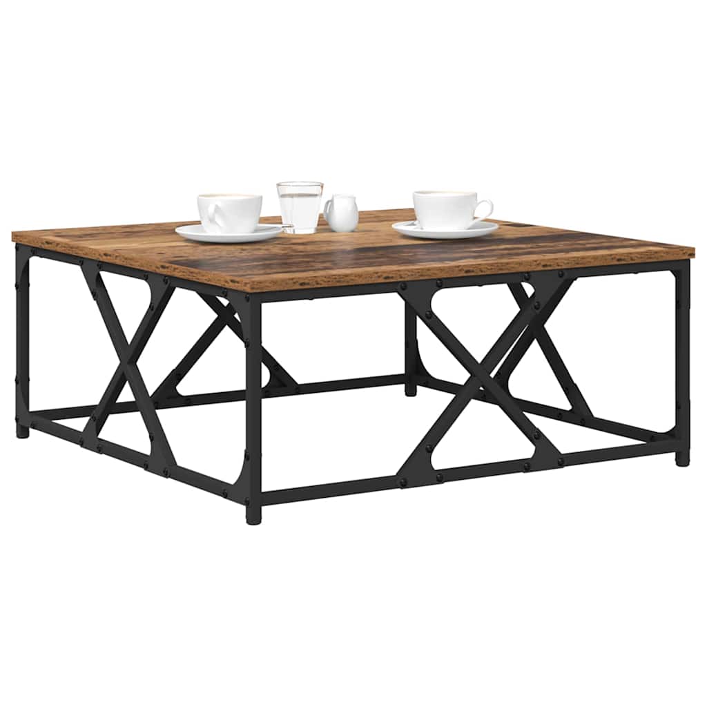 vidaXL Couchtisch Altholz 70 x 70 x 30 cm Holzwerkstoff