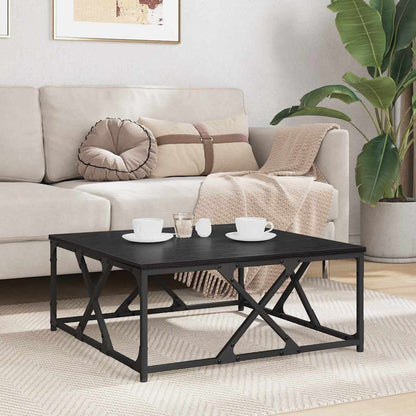 vidaXL Couchtisch Schwarz Eichen-Optik 70 x 70 x 30 cm Holzwerkstoff