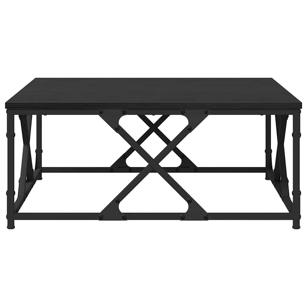 vidaXL Couchtisch Schwarz Eichen-Optik 70 x 70 x 30 cm Holzwerkstoff