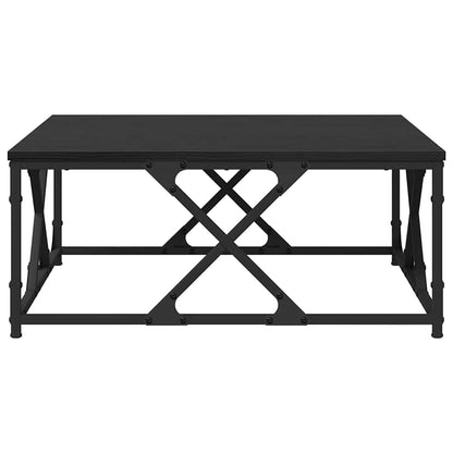 vidaXL Couchtisch Schwarz Eichen-Optik 70 x 70 x 30 cm Holzwerkstoff