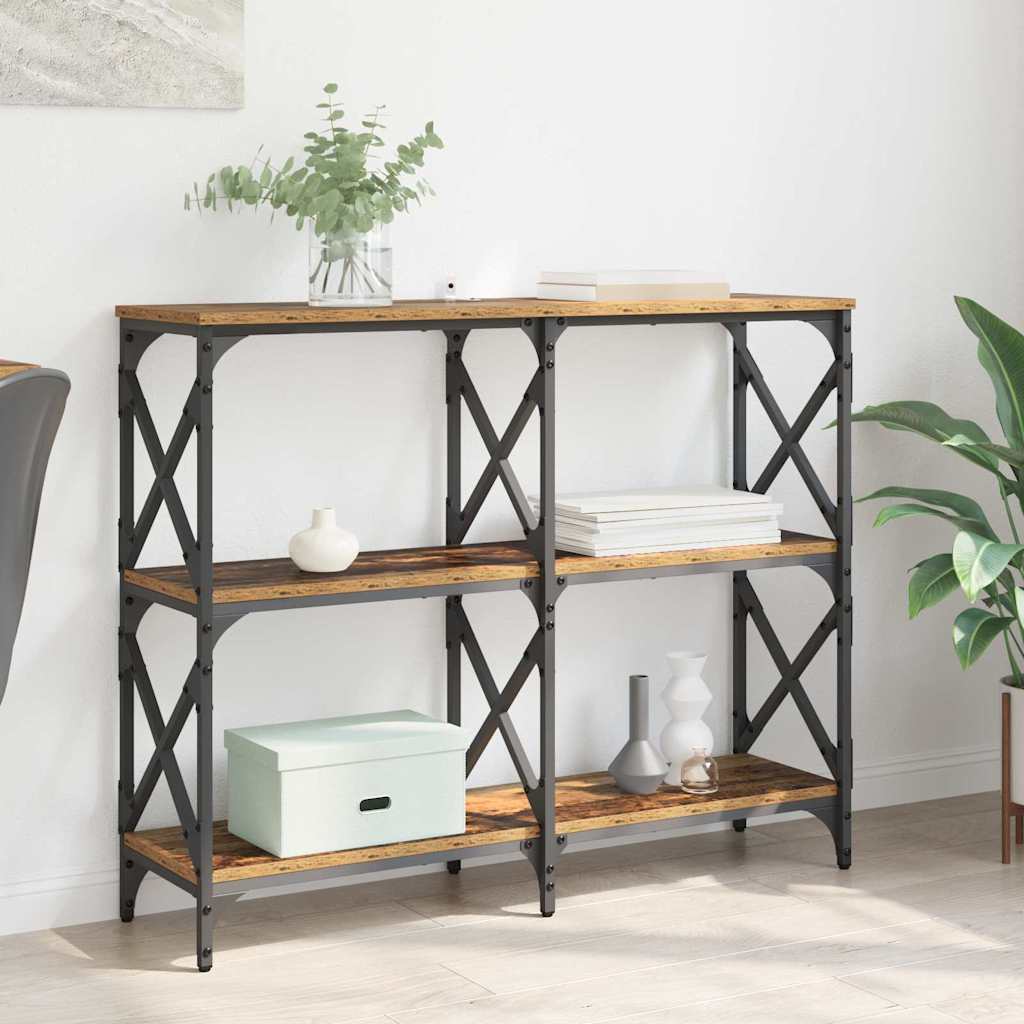 Konsolentisch Altholz 100 x 28 x 80,5 cm Holzwerkstoff