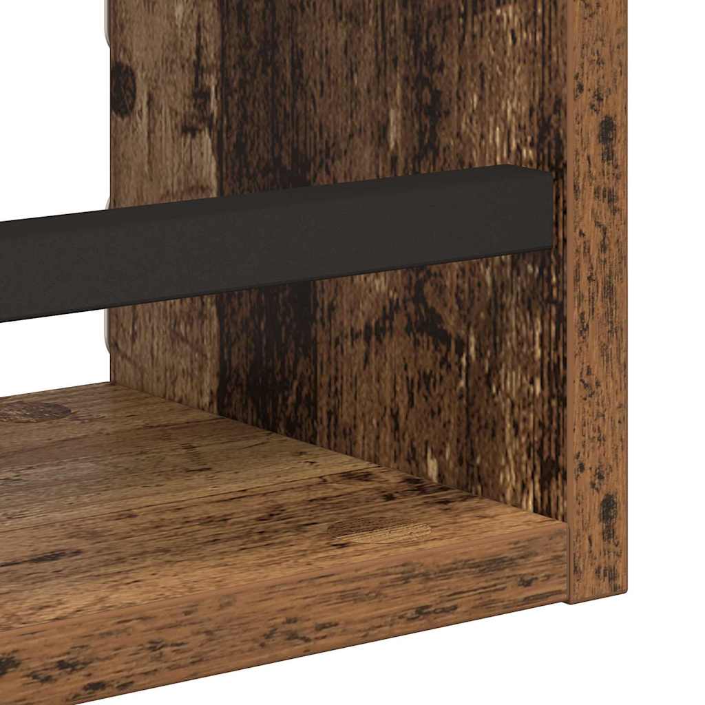 vidaXL Wandregal-Set mit Regal 3 pcs Altholz 40x16x14cm Holzwerkstoff