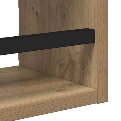 vidaXL Wandregal-Set 3 pcs Artisan-Eiche 40x16x14cm Holzwerkstoff