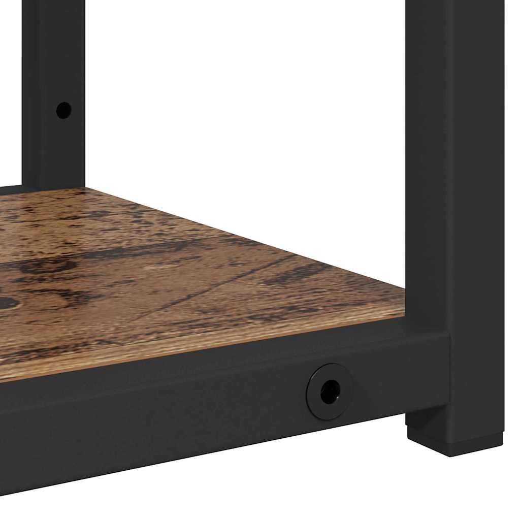 vidaXL Wandregal mit Regal Altholz 60 x 21 x 78,5 cm Holzwerkstoff
