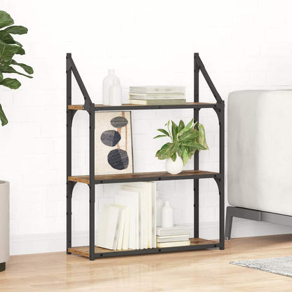 vidaXL Wandregal mit Regal Altholz 60 x 21 x 78,5 cm Holzwerkstoff