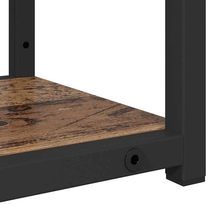 vidaXL Wandregal mit Regal Altholz 80 x 21 x 78,5 cm Holzwerkstoff