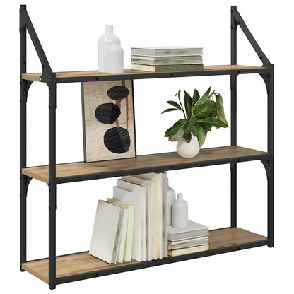 vidaXL Wandregal Artisan-Eiche 80 x 21 x 78,5 cm Holzwerkstoff