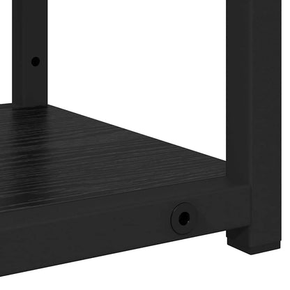 vidaXL Wandregal Schwarz Eichen-Optik 80 x 21 x 78,5 cm Holzwerkstoff