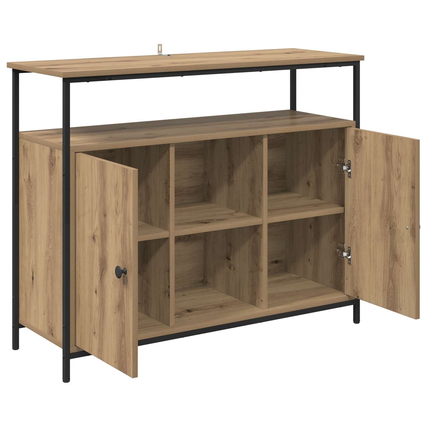 vidaXL Sideboard Artisan-Eiche 100 x 35 x 80 cm Holzwerkstoff