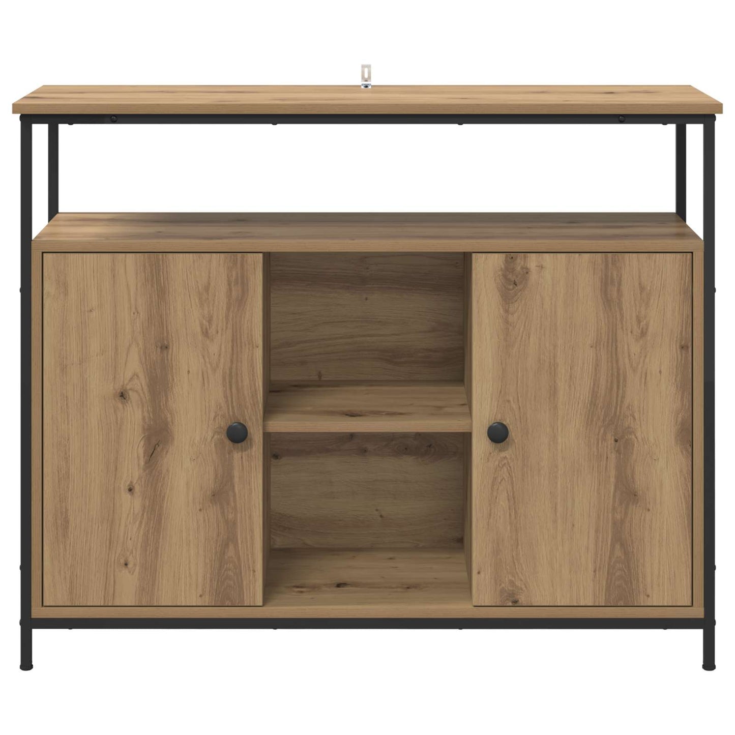 vidaXL Sideboard Artisan-Eiche 100 x 35 x 80 cm Holzwerkstoff