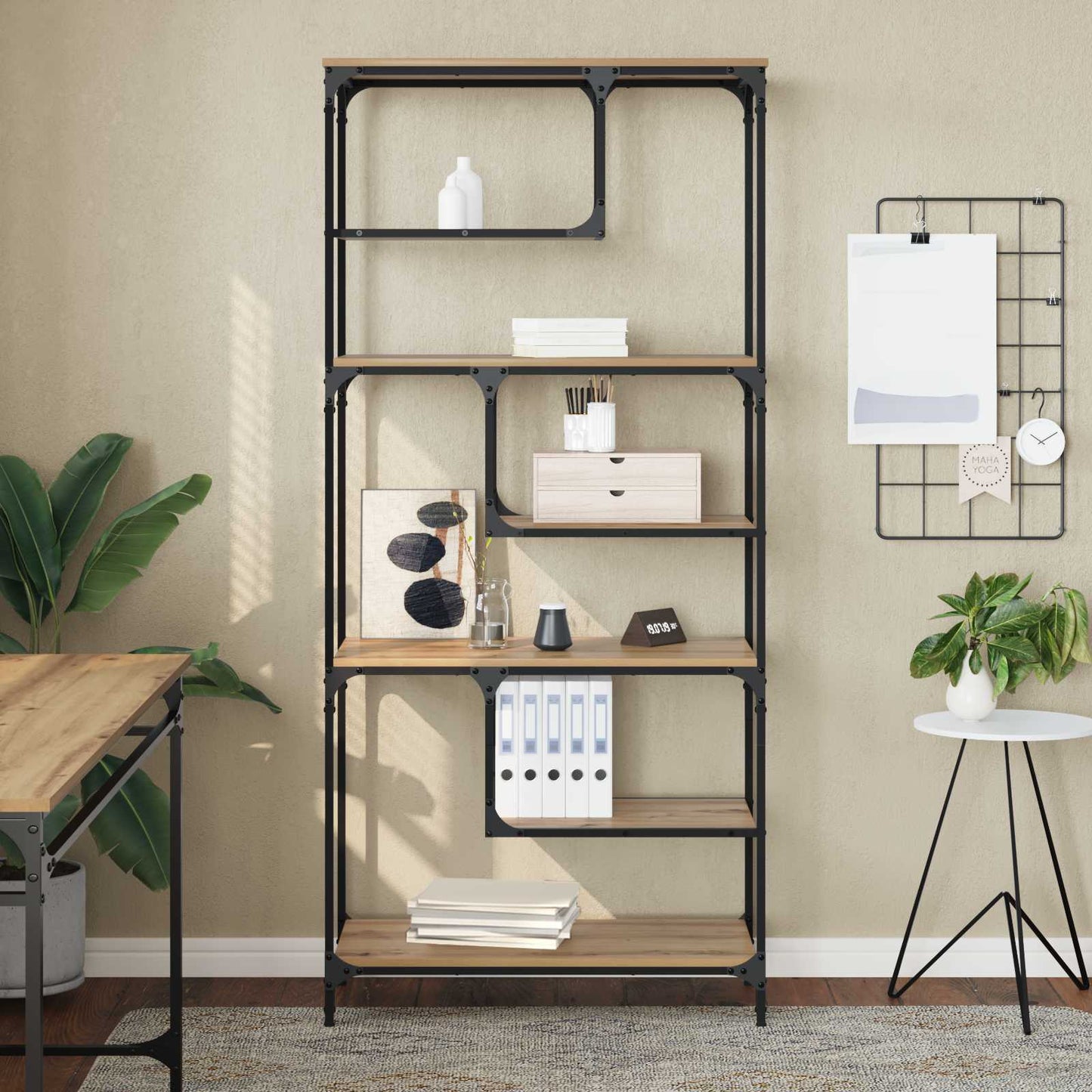vidaXL Bücherregal Artisan-Eiche 81 x 36 x 176 cm Holzwerkstoff