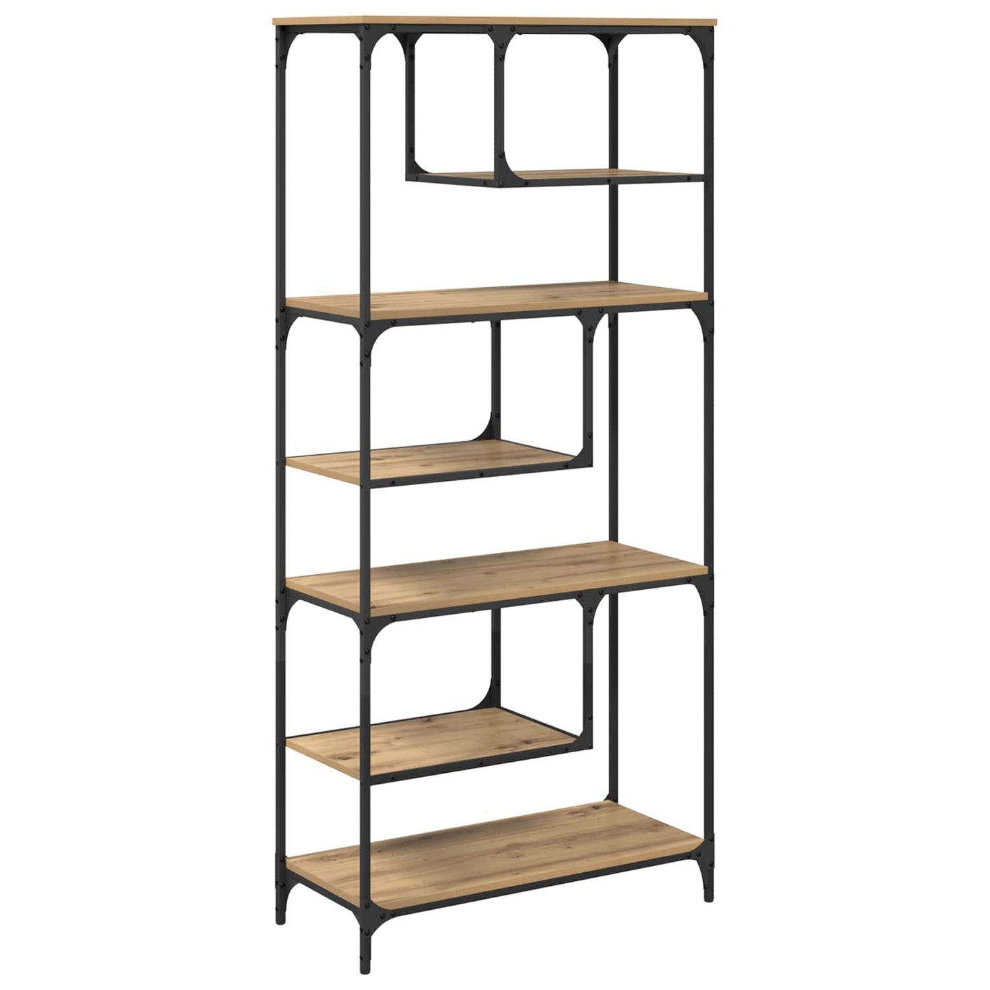 vidaXL Bücherregal Artisan-Eiche 81 x 36 x 176 cm Holzwerkstoff