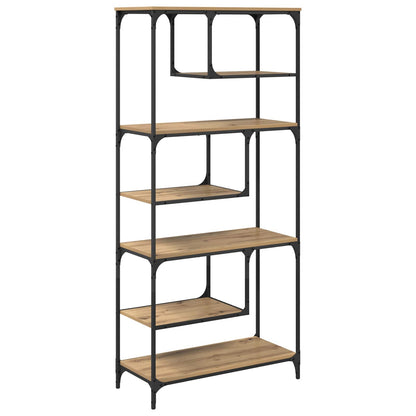 vidaXL Bücherregal Artisan-Eiche 81 x 36 x 176 cm Holzwerkstoff