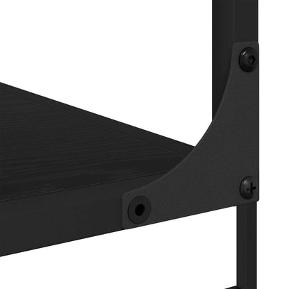 vidaXL Bücherregal Schwarz Eichen-Optik 81 x 36 x 176 cm Holzwerkstoff