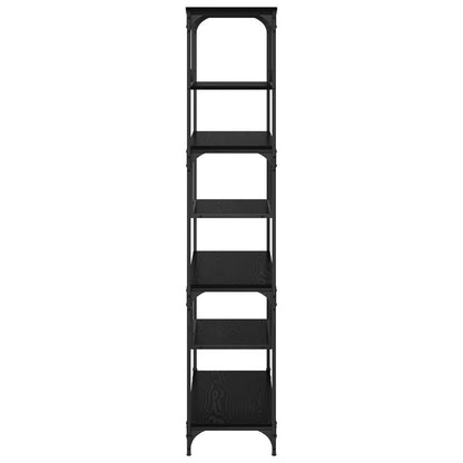 vidaXL Bücherregal Schwarz Eichen-Optik 81 x 36 x 176 cm Holzwerkstoff