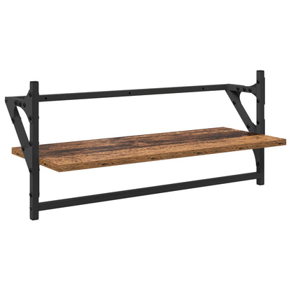 vidaXL Wandregal-Set 6 pcs Altholz 100 x 25 x 30 cm Holzwerkstoff