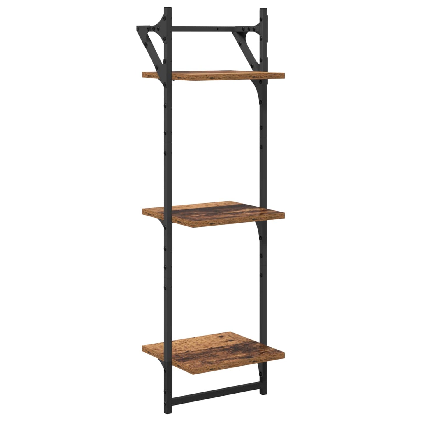 vidaXL Wandregal-Set 6 pcs Altholz 100 x 25 x 30 cm Holzwerkstoff
