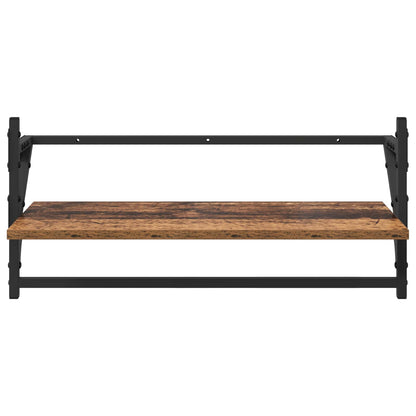 vidaXL Wandregal-Set 6 pcs Altholz 100 x 25 x 30 cm Holzwerkstoff