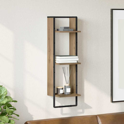 vidaXL Wandregal Artisan-Eiche 30 x 25 x 100 cm Holzwerkstoff