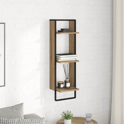 vidaXL Wandregal Artisan-Eiche 30 x 25 x 100 cm Holzwerkstoff