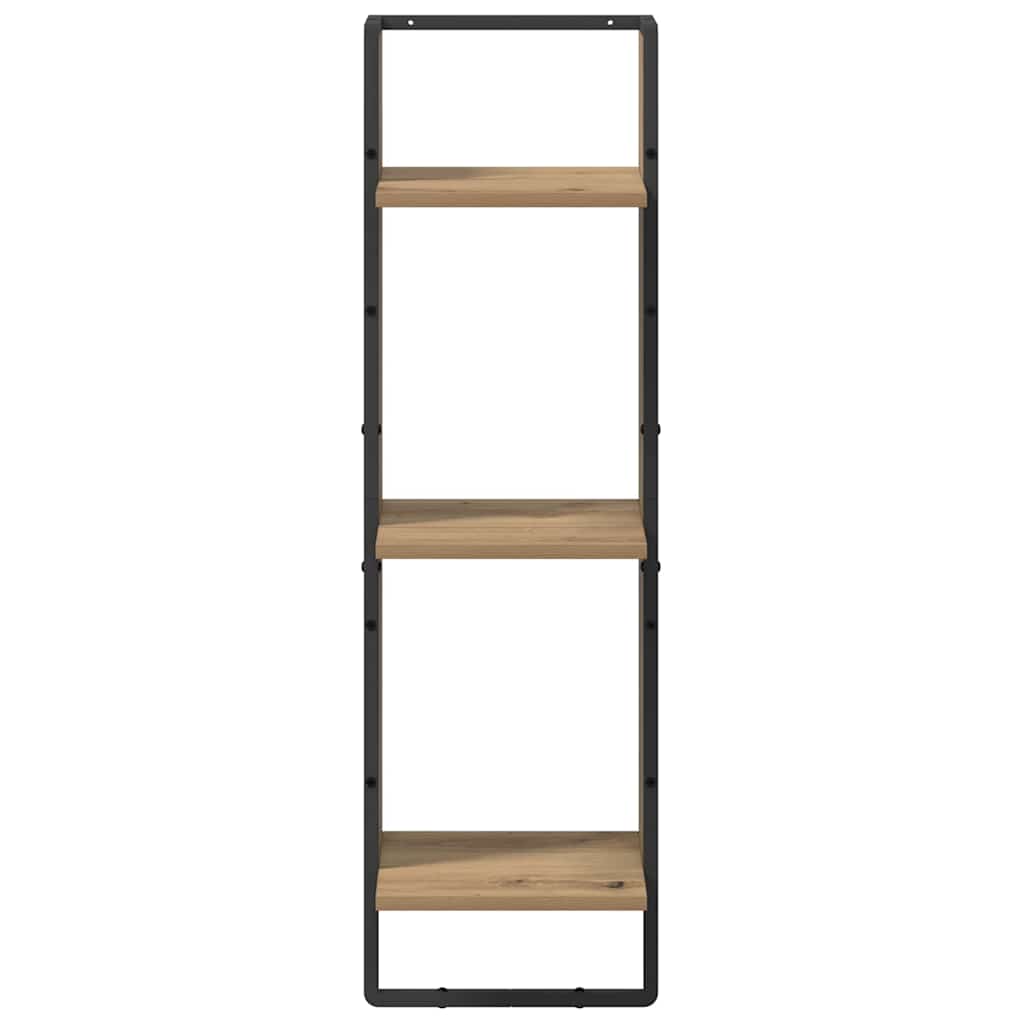 vidaXL Wandregal Artisan-Eiche 30 x 25 x 100 cm Holzwerkstoff