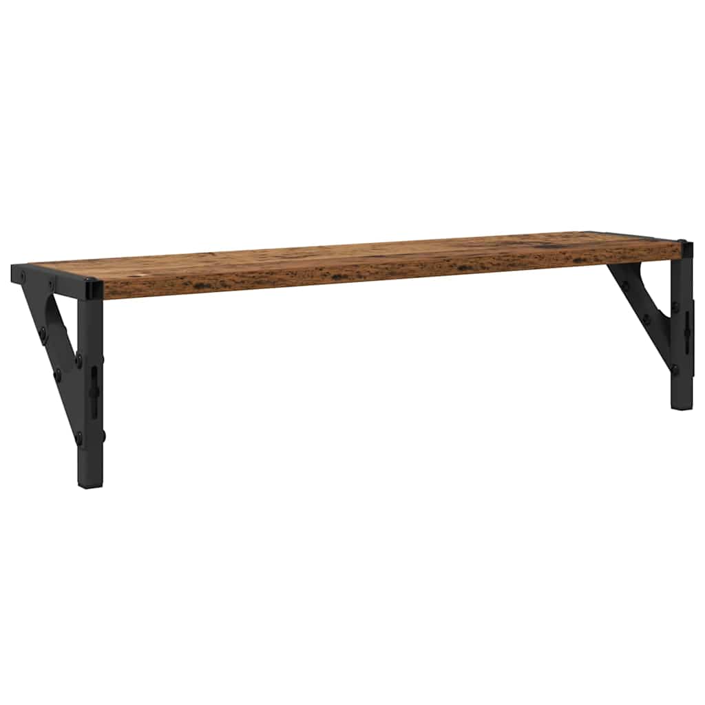 vidaXL Wandregale 2 pcs Altholz 60 x 15 x 15,5 cm Holzwerkstoff