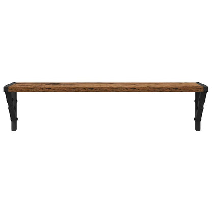 vidaXL Wandregale 2 pcs Altholz 60 x 15 x 15,5 cm Holzwerkstoff