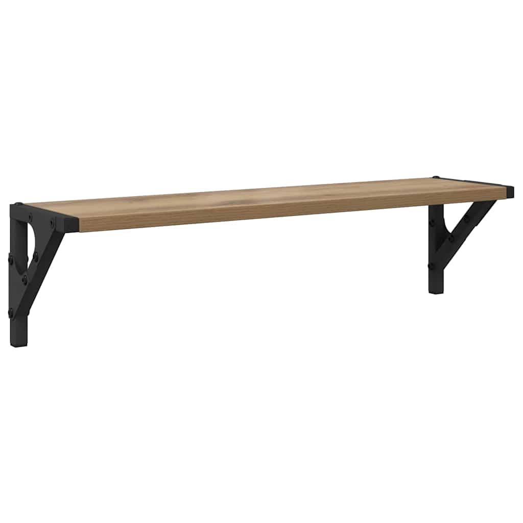 vidaXL Wandregale 2 pcs Artisan-Eiche 60 x 15 x 15,5 cm Holzwerkstoff
