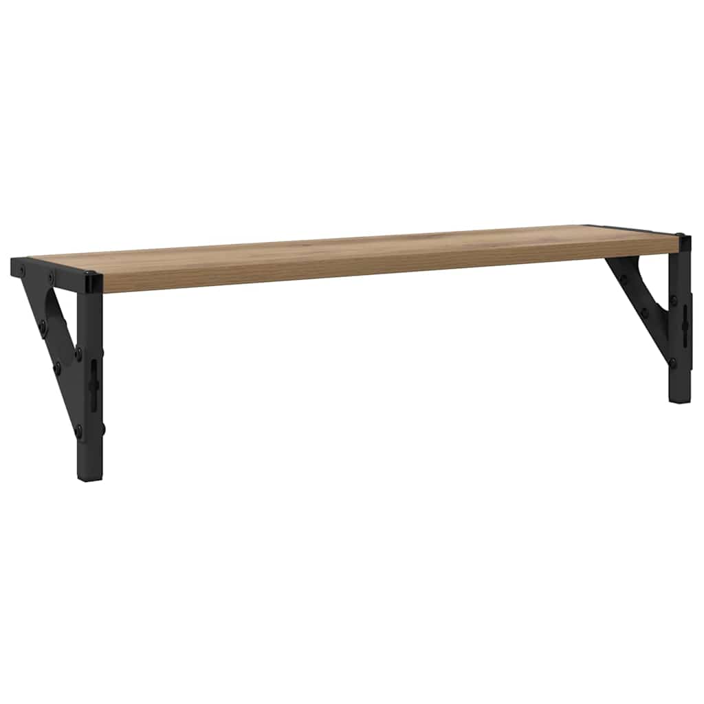 vidaXL Wandregale 2 pcs Artisan-Eiche 60 x 15 x 15,5 cm Holzwerkstoff