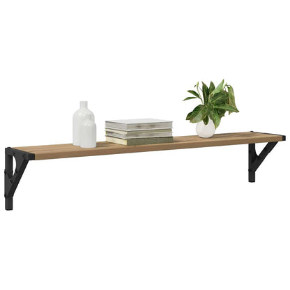 Wandregale 2 pcs Artisan-Eiche 80 x 15 x 15,5 cm Holzwerkstoff