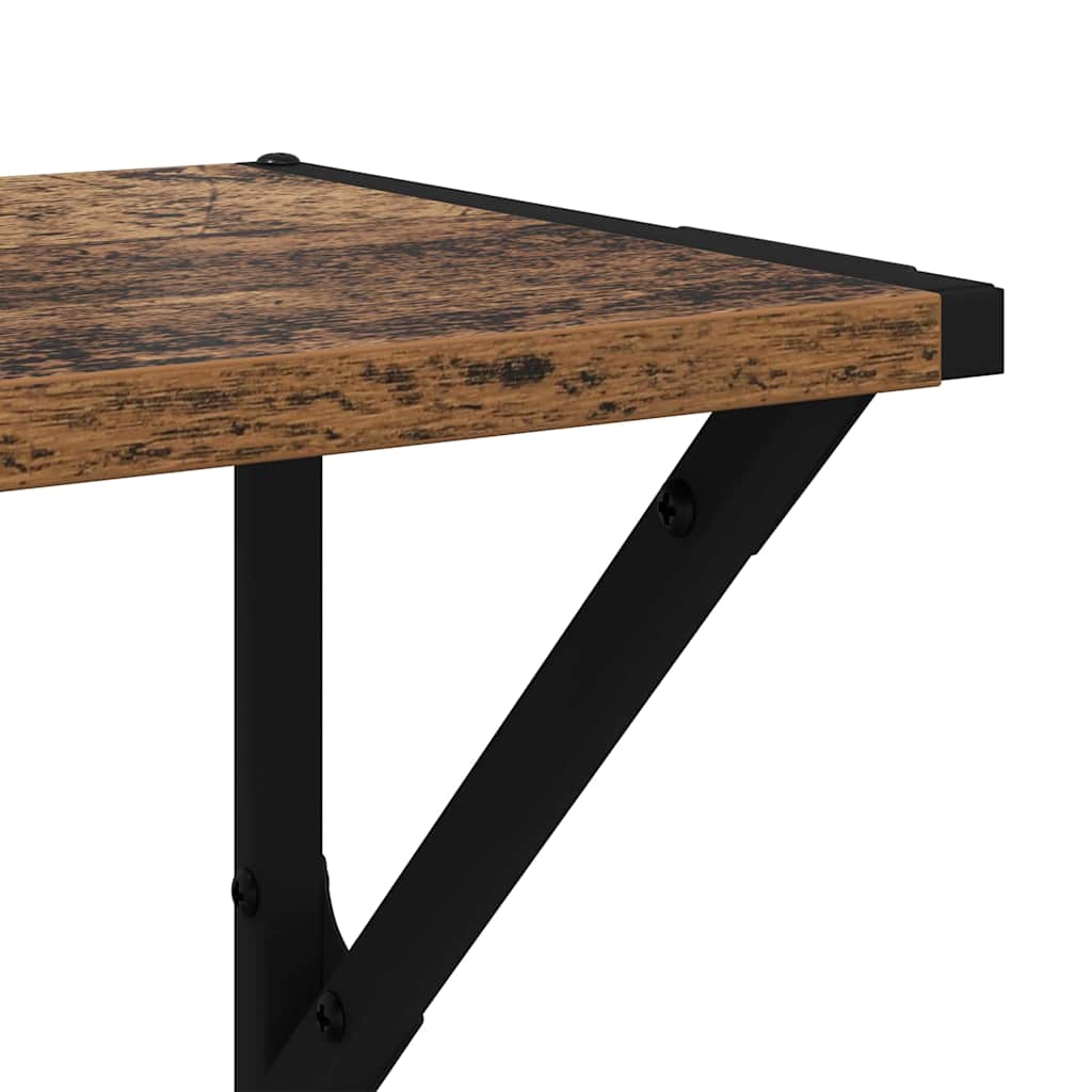 vidaXL Wandregale 2 pcs Altholz 60 x 25 x 25,5 cm Holzwerkstoff